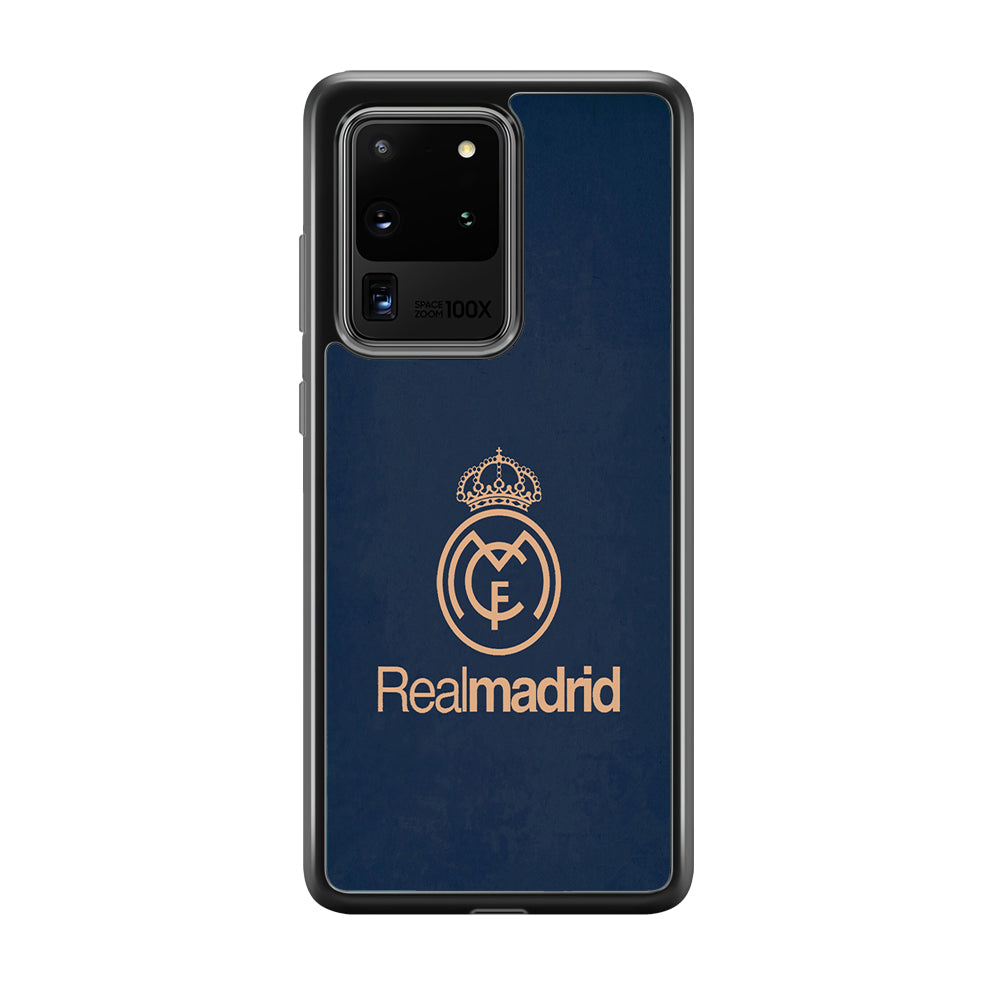 FB Real Madrid Samsung Galaxy S20 Ultra Case-Phone Case-Rubber Black (2D Case)-Altracase