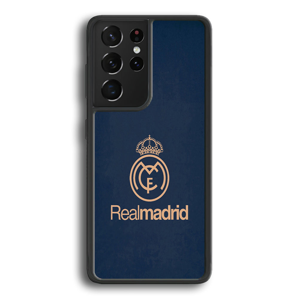 FB Real Madrid Samsung Galaxy S21 Ultra Case-Phone Case-Rubber Black (2D Case)-Altracase