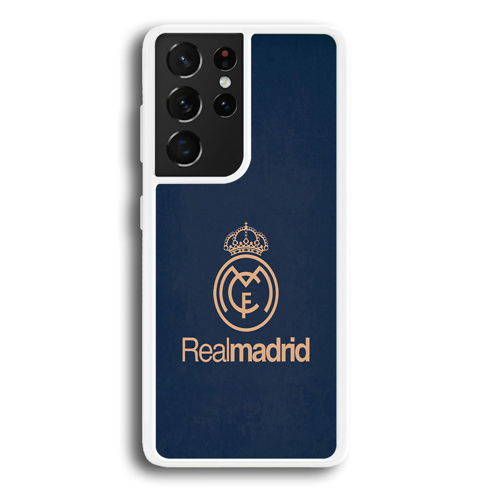 FB Real Madrid Samsung Galaxy S21 Ultra Case-Phone Case-Rubber White (2D Case)-Altracase