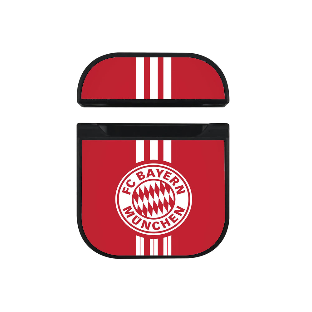 FC Bayern Munich Logo Red Apple AirPods Case-AirPod Case-Black-Altracase