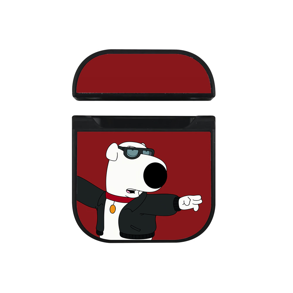 Family Guy Brian Griffin Dance Apple AirPods Case-AirPod Case-Black-Altracase