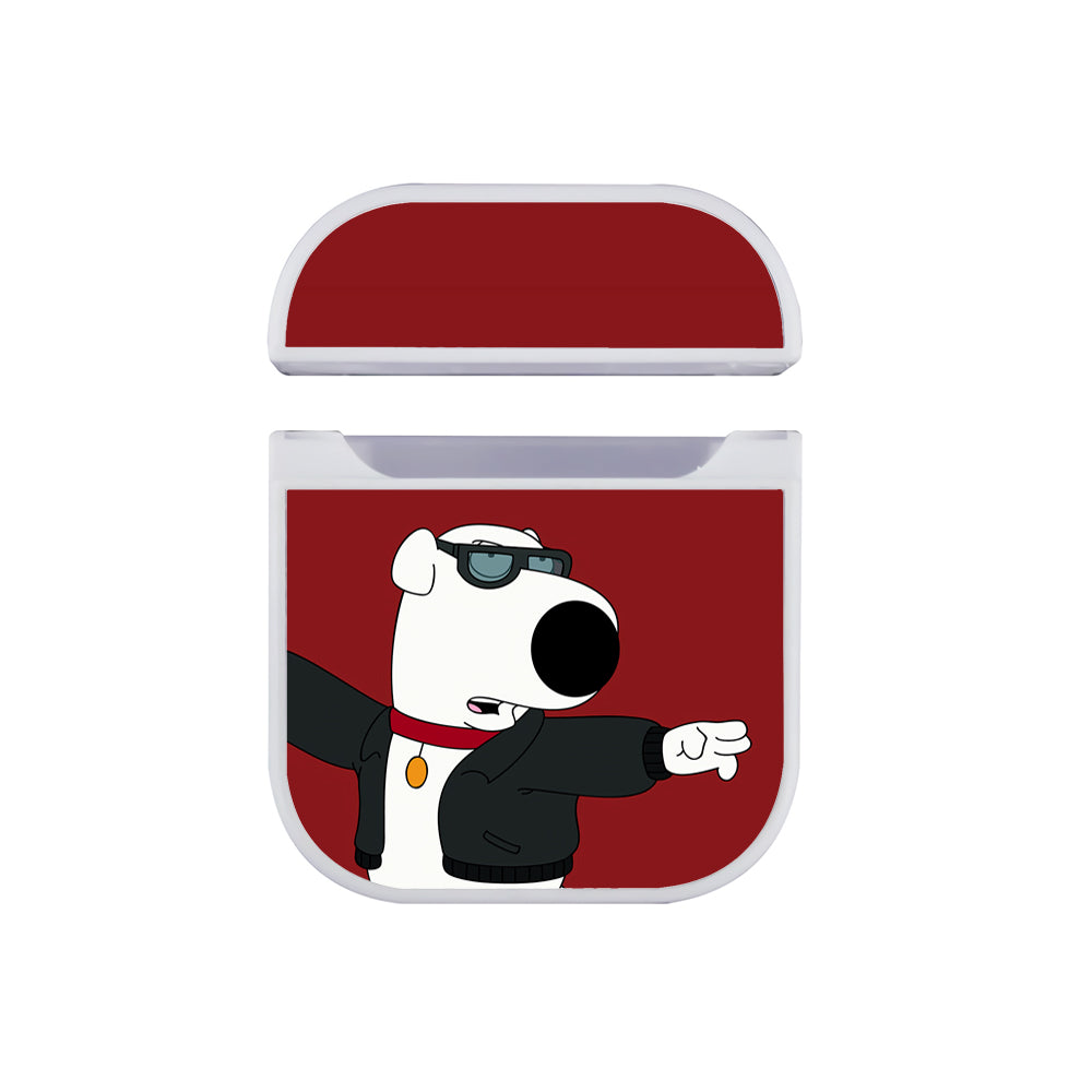 Family Guy Brian Griffin Dance Apple AirPods Case-AirPod Case-White-Altracase