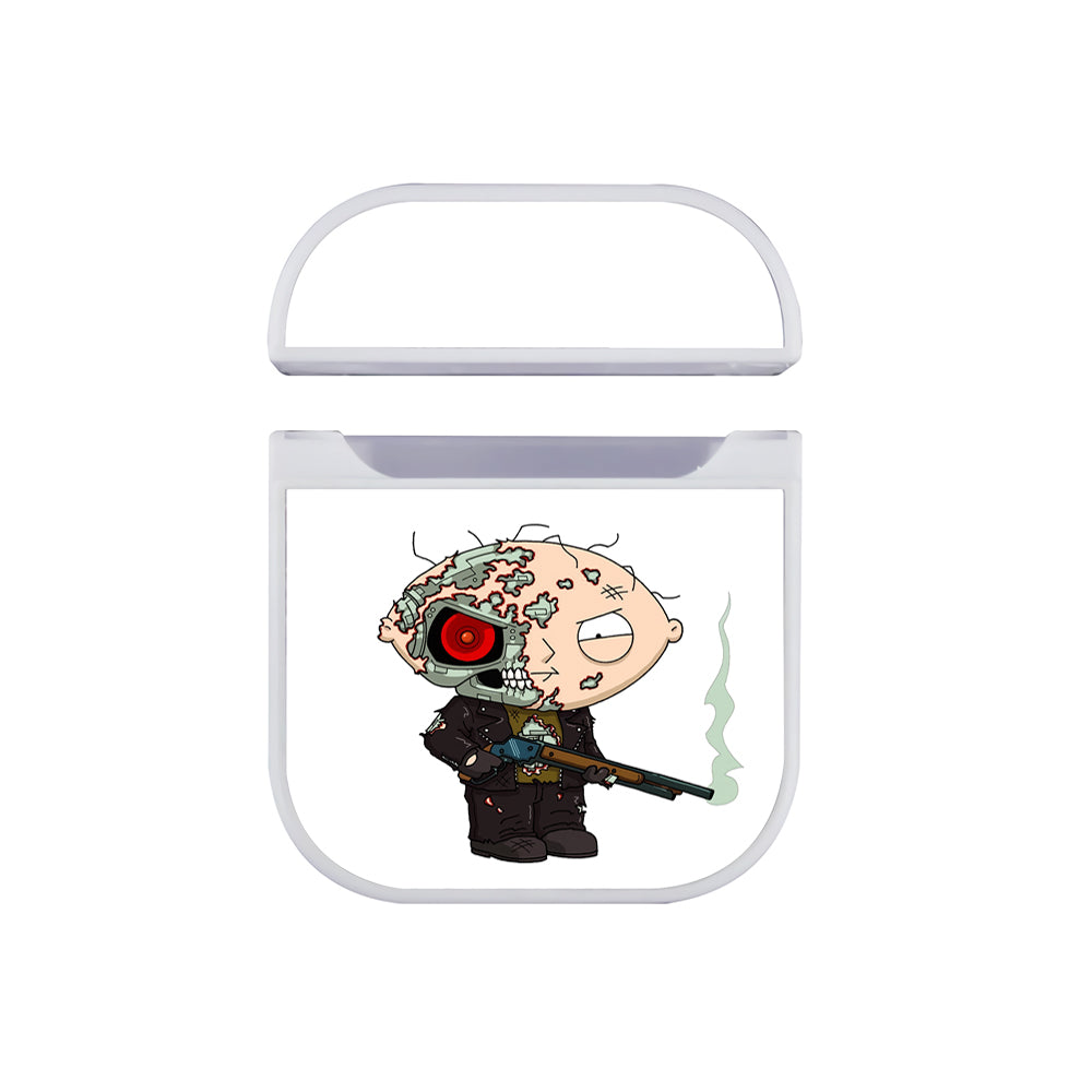 Family Guy Stewie Terminator Apple AirPods Case-AirPod Case-White-Altracase