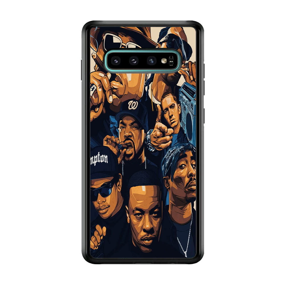 Famous Singer Rapper Samsung Galaxy S10 Case-Phone Case-Rubber Black (2D Case)-Altracase