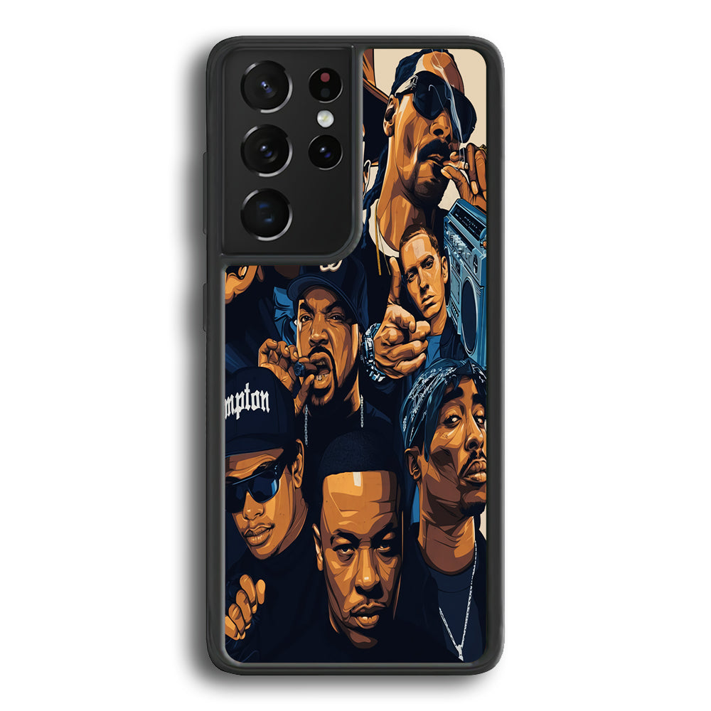 Famous Singer Rapper Samsung Galaxy S21 Ultra Case-Phone Case-Rubber Black (2D Case)-Altracase