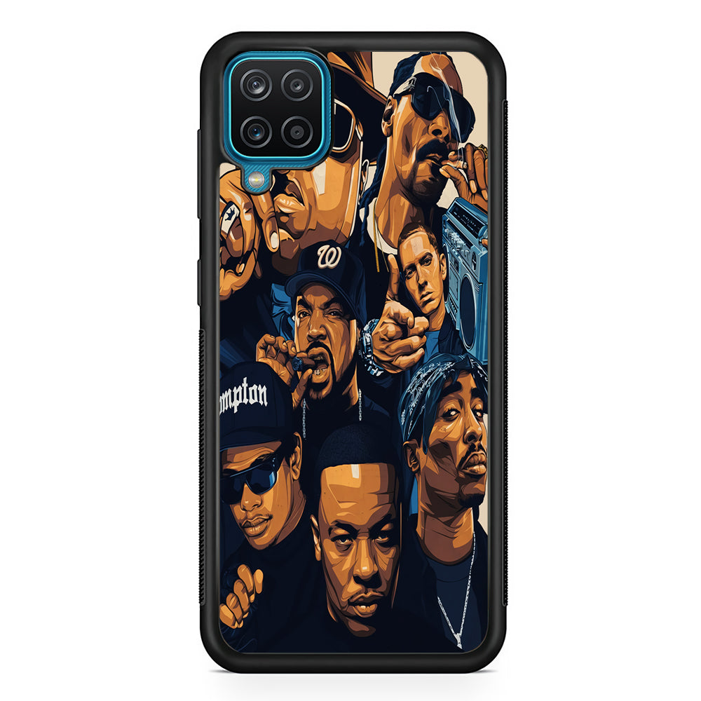 Famous Singer Rapper Samsung Galaxy A12 Case-Phone Case-Rubber Black (2D Case)-Altracase