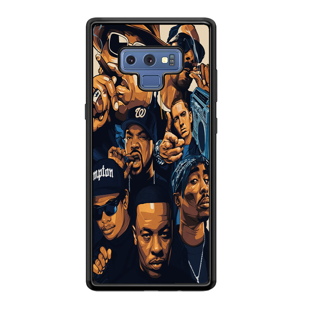 Famous Singer Rapper Samsung Galaxy Note 9 Case-Phone Case-Rubber Black (2D Case)-Altracase