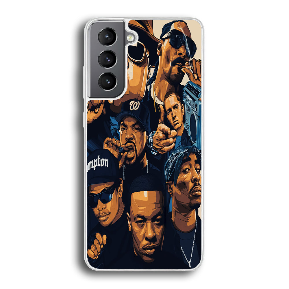 Famous Singer Rapper Samsung Galaxy S21 Plus Case-Phone Case-Rubber White (2D Case)-Altracase