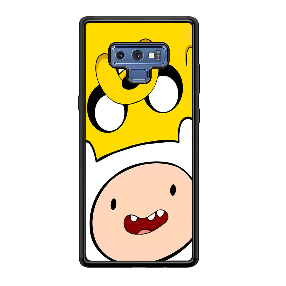Finn and Jake Adventure Time Samsung Galaxy Note 9 Case-Phone Case-Rubber Black (2D Case)-Altracase