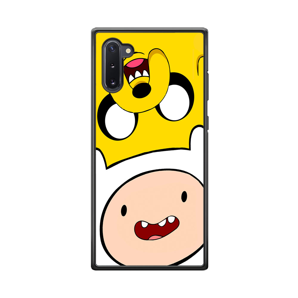 Finn and Jake Adventure Time Samsung Galaxy Note 10 Case-Phone Case-Rubber Black (2D Case)-Altracase