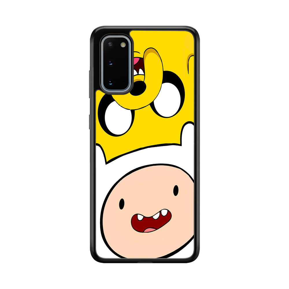 Finn and Jake Adventure Time Samsung Galaxy S20 Case-Phone Case-Rubber White (2D Case)-Altracase