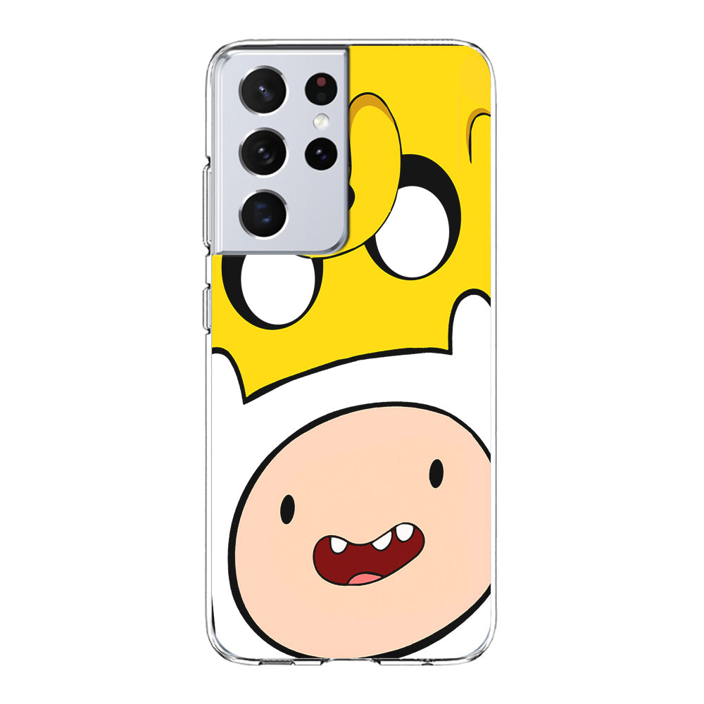 Finn and Jake Adventure Time Samsung Galaxy S21 Ultra Case-Phone Case-Clear Soft Case-Altracase