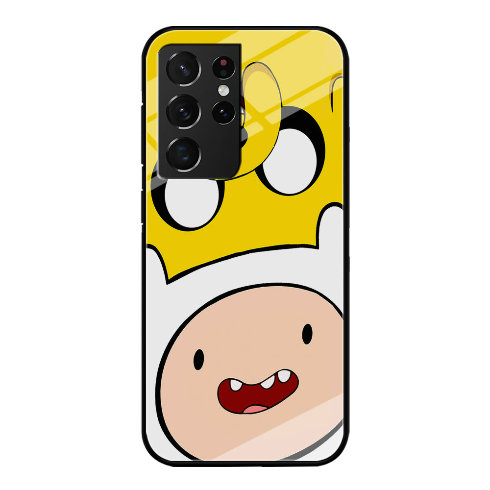 Finn and Jake Adventure Time Samsung Galaxy S21 Ultra Case-Phone Case-Tempered Glass Case-Altracase