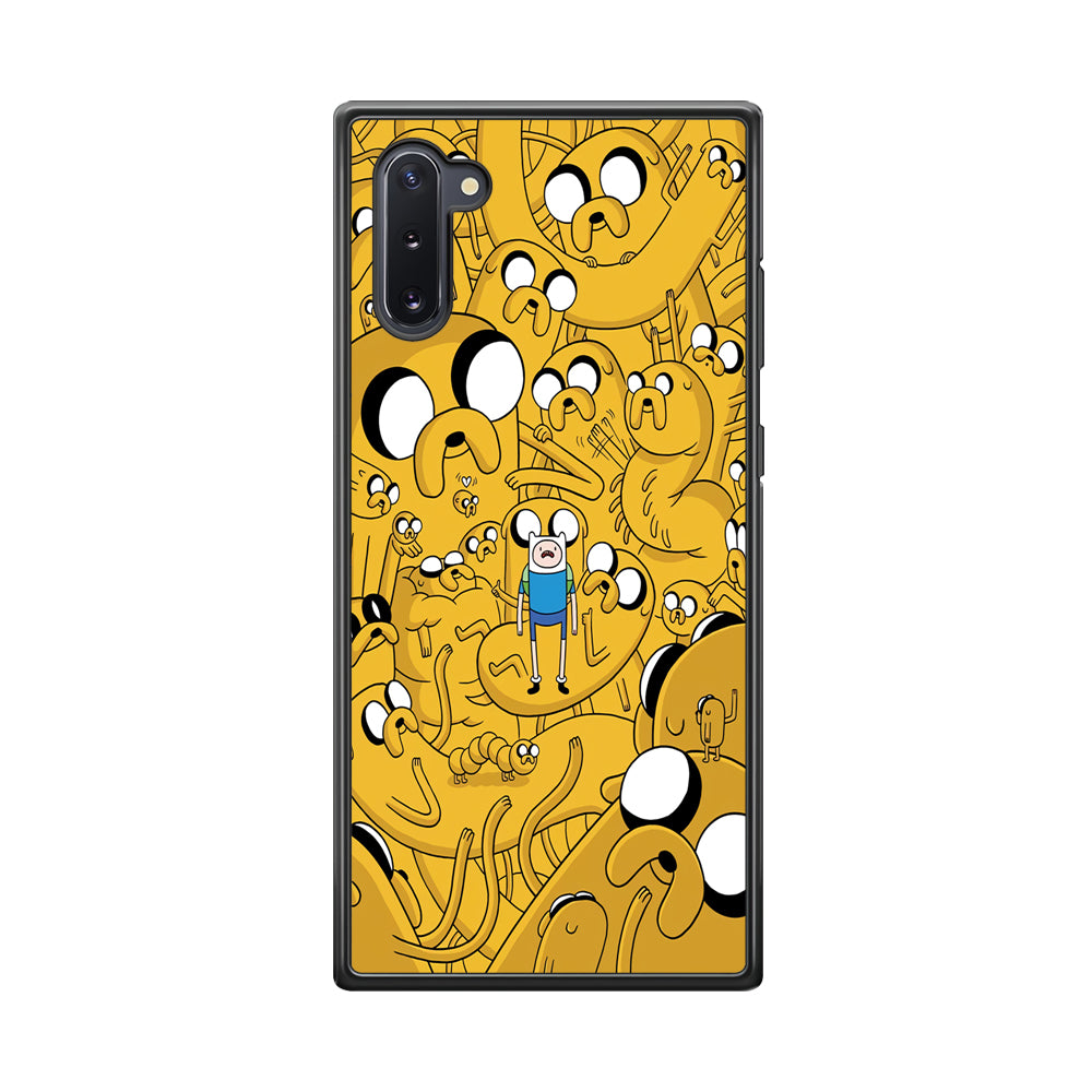 Finn and Jake Doodle Samsung Galaxy Note 10 Case-Phone Case-Tempered Glass Case-Altracase
