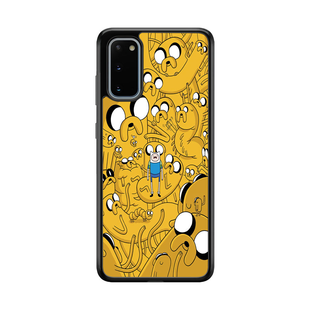 Finn and Jake Doodle Samsung Galaxy S20 Case-Phone Case-Tempered Glass Case-Altracase