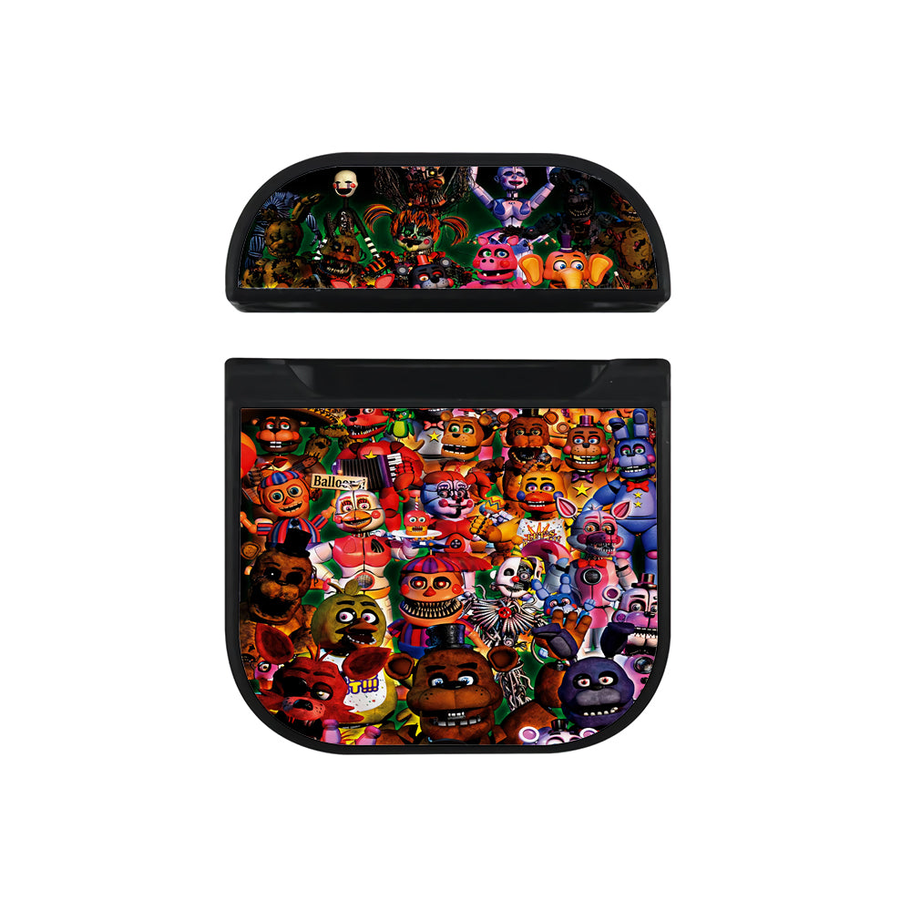 Five Nights At Freddy's All Character Hard Plastic Case Cover For Apple Airpods-AirPod Case-Black-Altracase