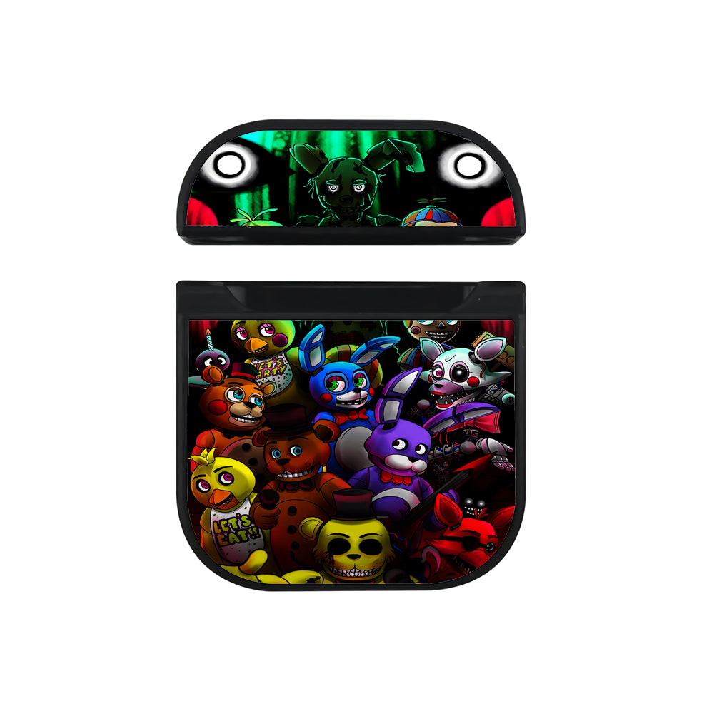 Five Nights At Freddy's Cute Hard Plastic Case Cover For Apple Airpods-AirPod Case-Black-Altracase