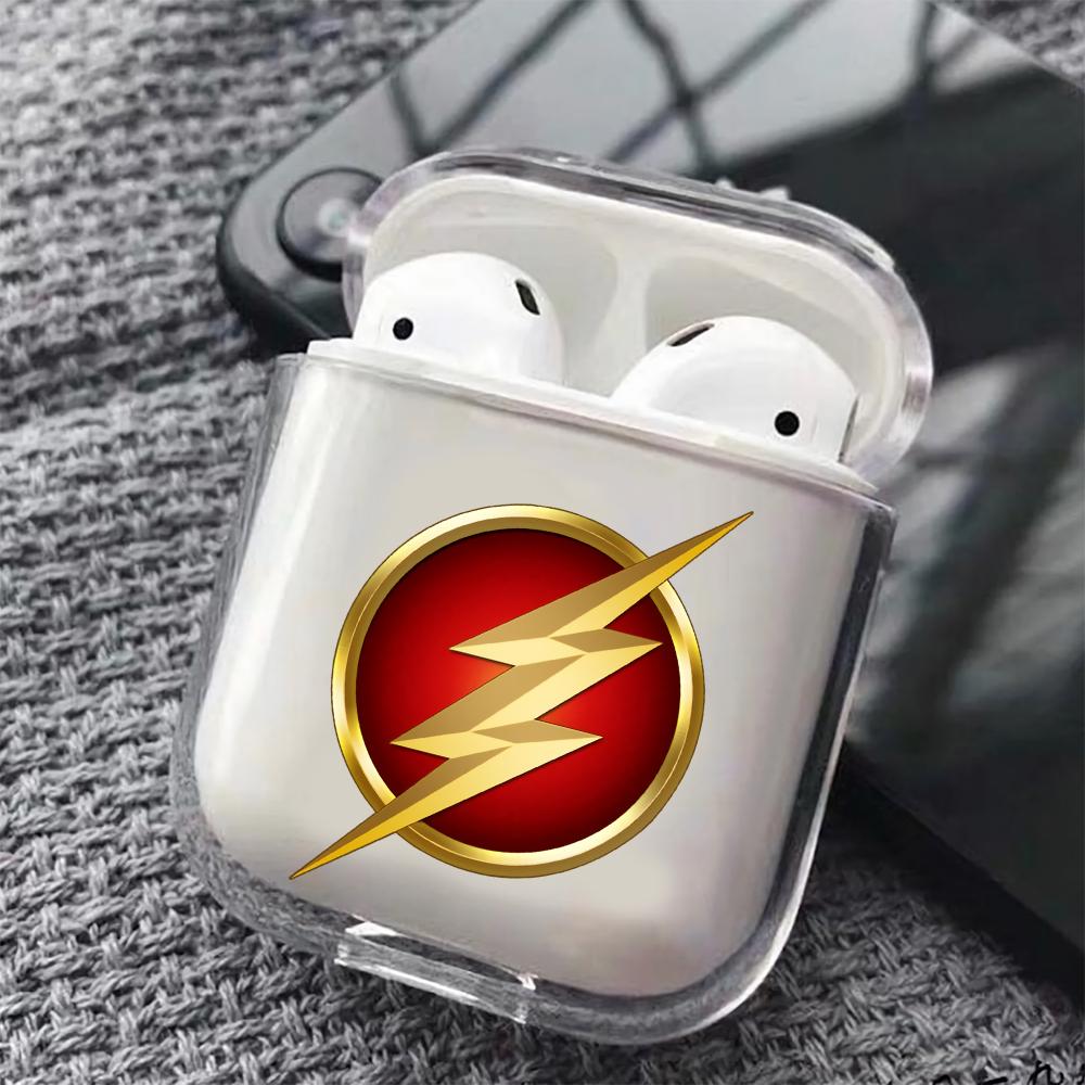 Flash Symbol Emblem Hard Plastic Protective Clear Case Cover For Apple Airpods-AirPod Case-Altracase