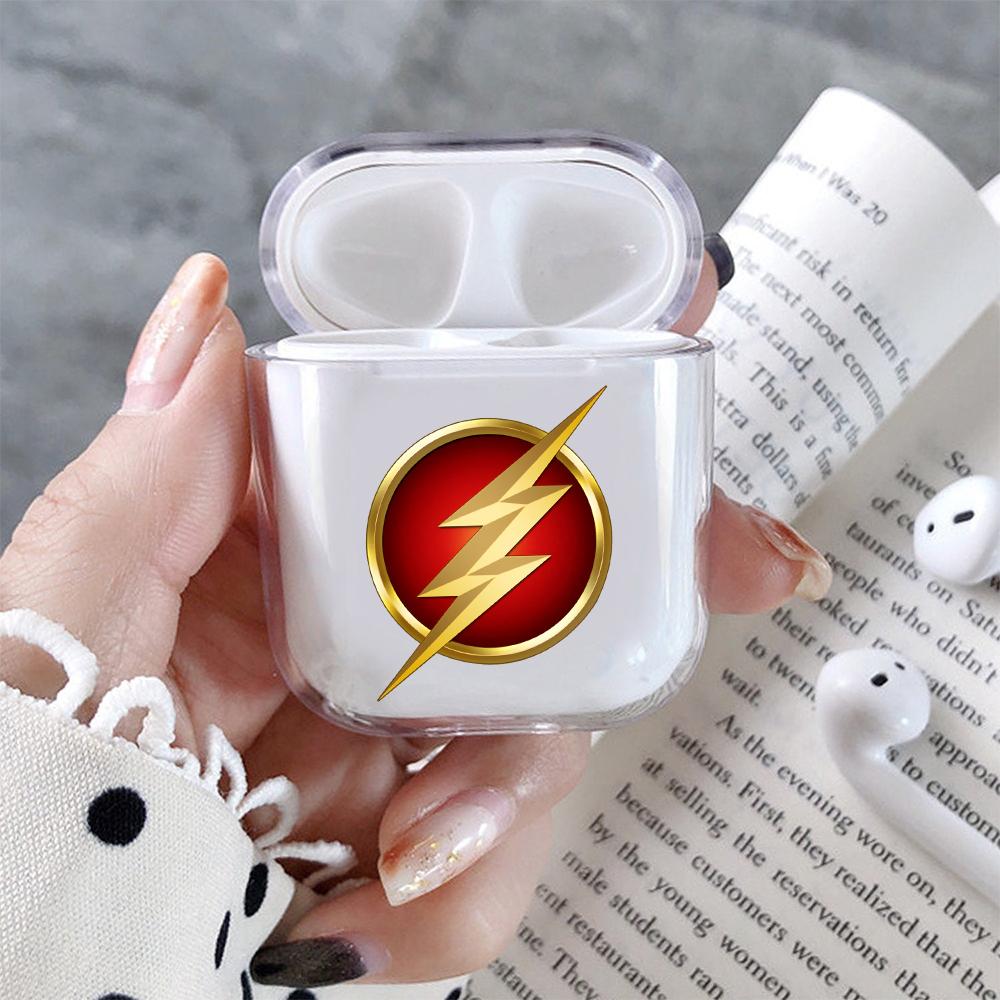 Flash Symbol Emblem Hard Plastic Protective Clear Case Cover For Apple Airpods-AirPod Case-Altracase
