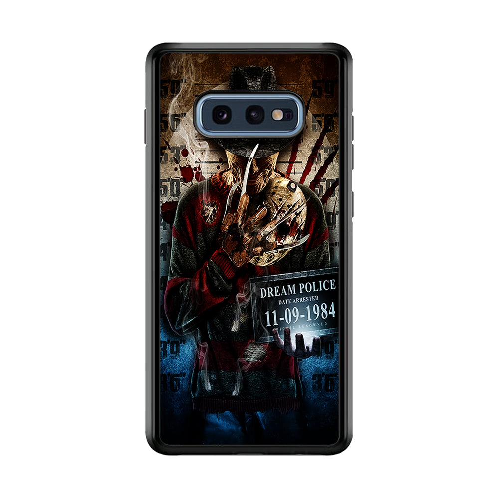 Freddy Krueger Art Poster Samsung Galaxy S10E Case-Phone Case-Rubber Black (2D Case)-Altracase