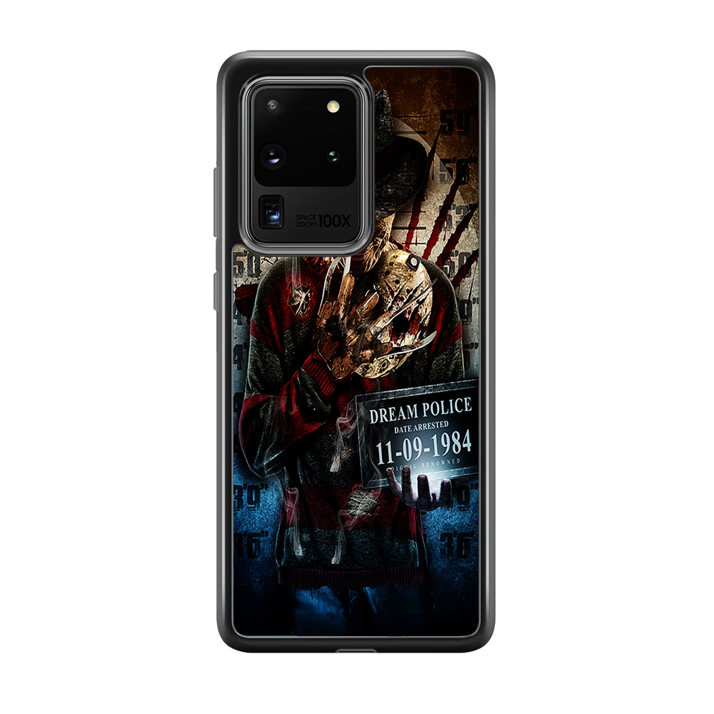 Freddy Krueger Art Poster Samsung Galaxy S20 Ultra Case-Phone Case-Rubber Black (2D Case)-Altracase