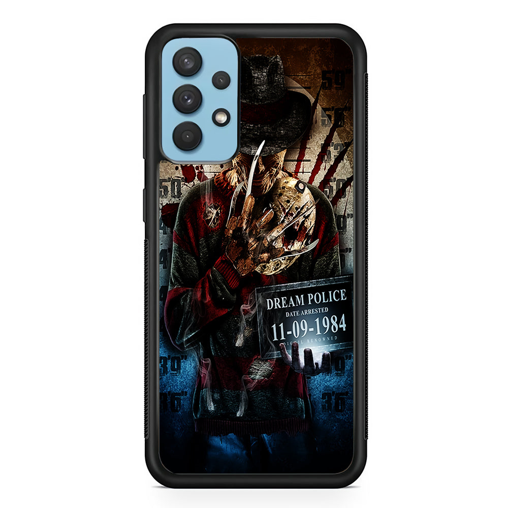 Freddy Krueger Art Poster Samsung Galaxy A32 Case-Phone Case-Rubber Black (2D Case)-Altracase