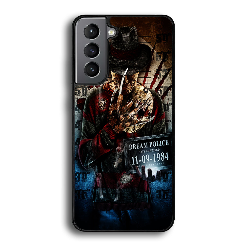 Freddy Krueger Art Poster Samsung Galaxy S21 Plus Case-Phone Case-Rubber Black (2D Case)-Altracase