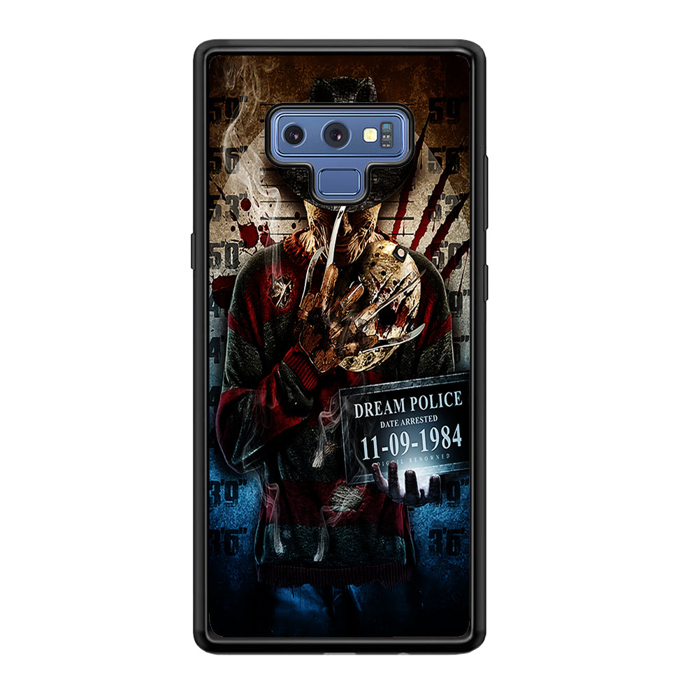 Freddy Krueger Art Poster Samsung Galaxy Note 9 Case-Phone Case-Rubber Black (2D Case)-Altracase