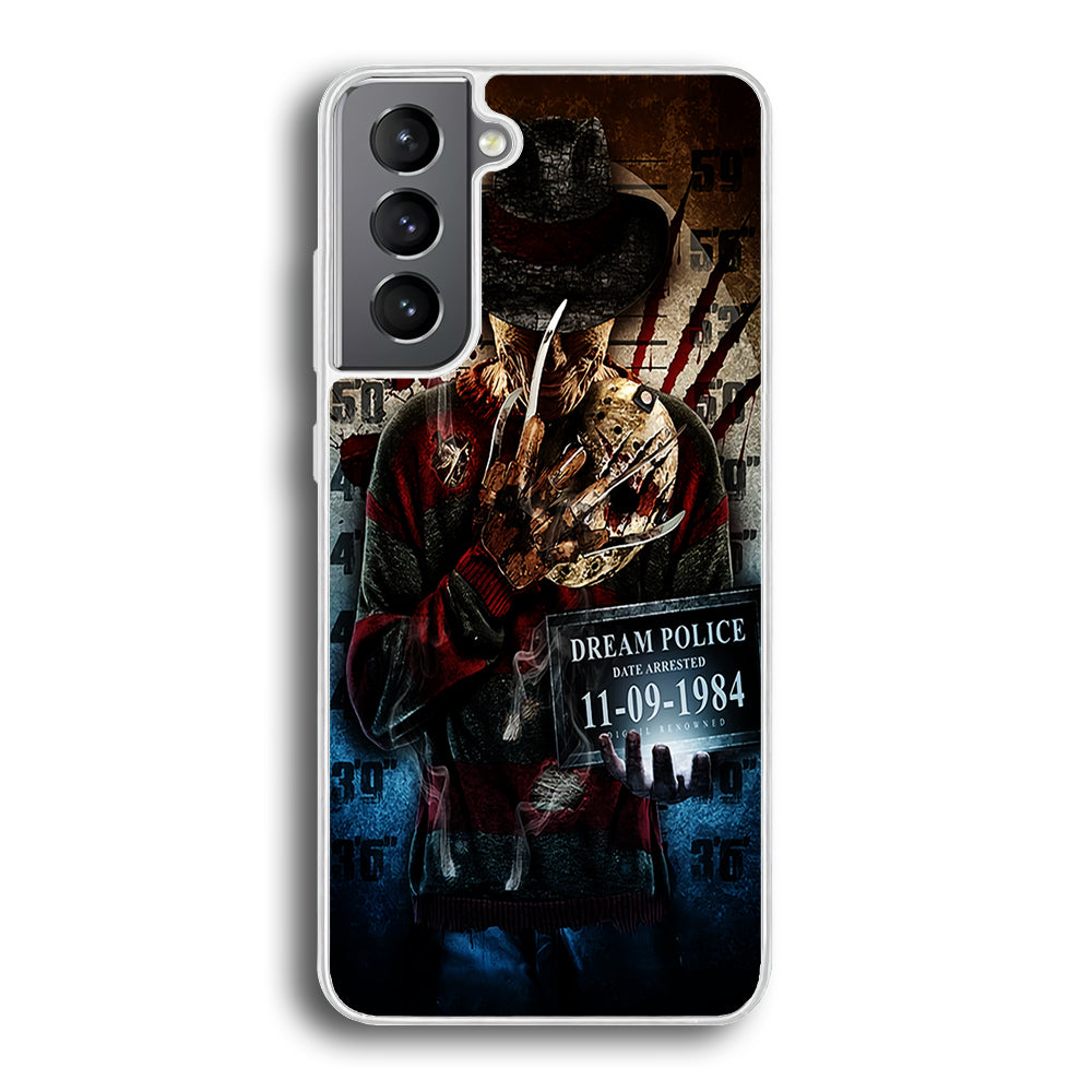 Freddy Krueger Art Poster Samsung Galaxy S21 Plus Case-Phone Case-Rubber White (2D Case)-Altracase