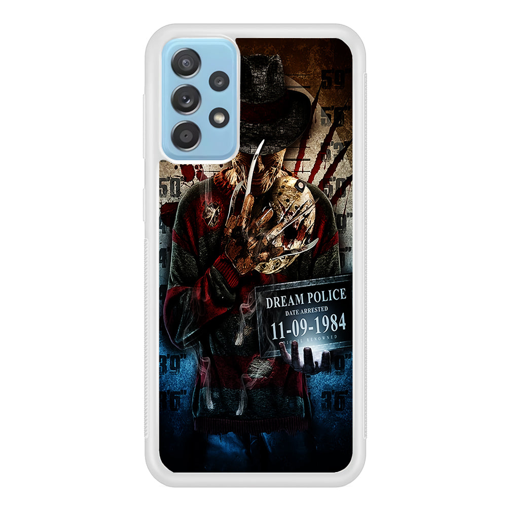 Freddy Krueger Art Poster Samsung Galaxy A72 Case-Phone Case-Rubber White (2D Case)-Altracase