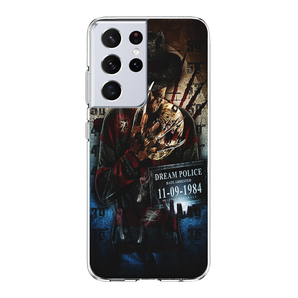 Freddy Krueger Art Poster Samsung Galaxy S21 Ultra Case-Phone Case-Clear Soft Case-Altracase
