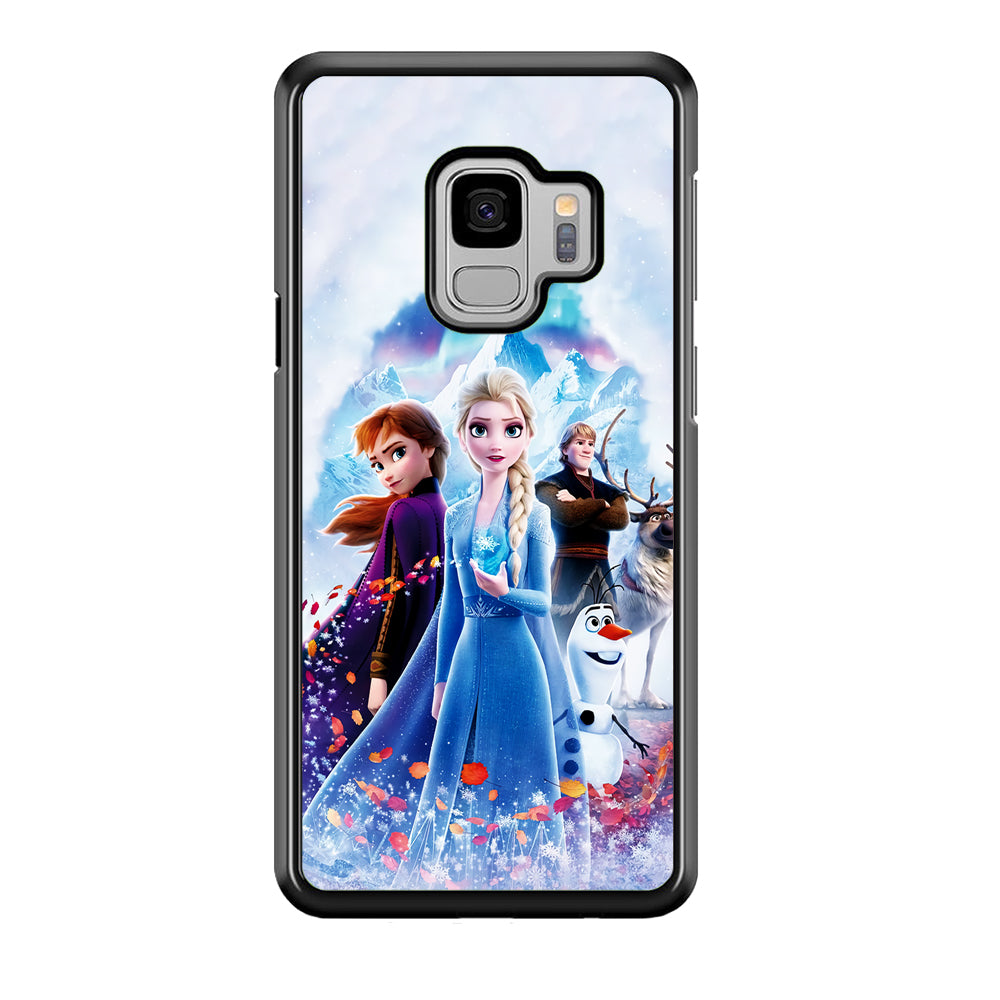 Frozen All Characters Samsung Galaxy S9 Case-Phone Case-Rubber Black (2D Case)-Altracase