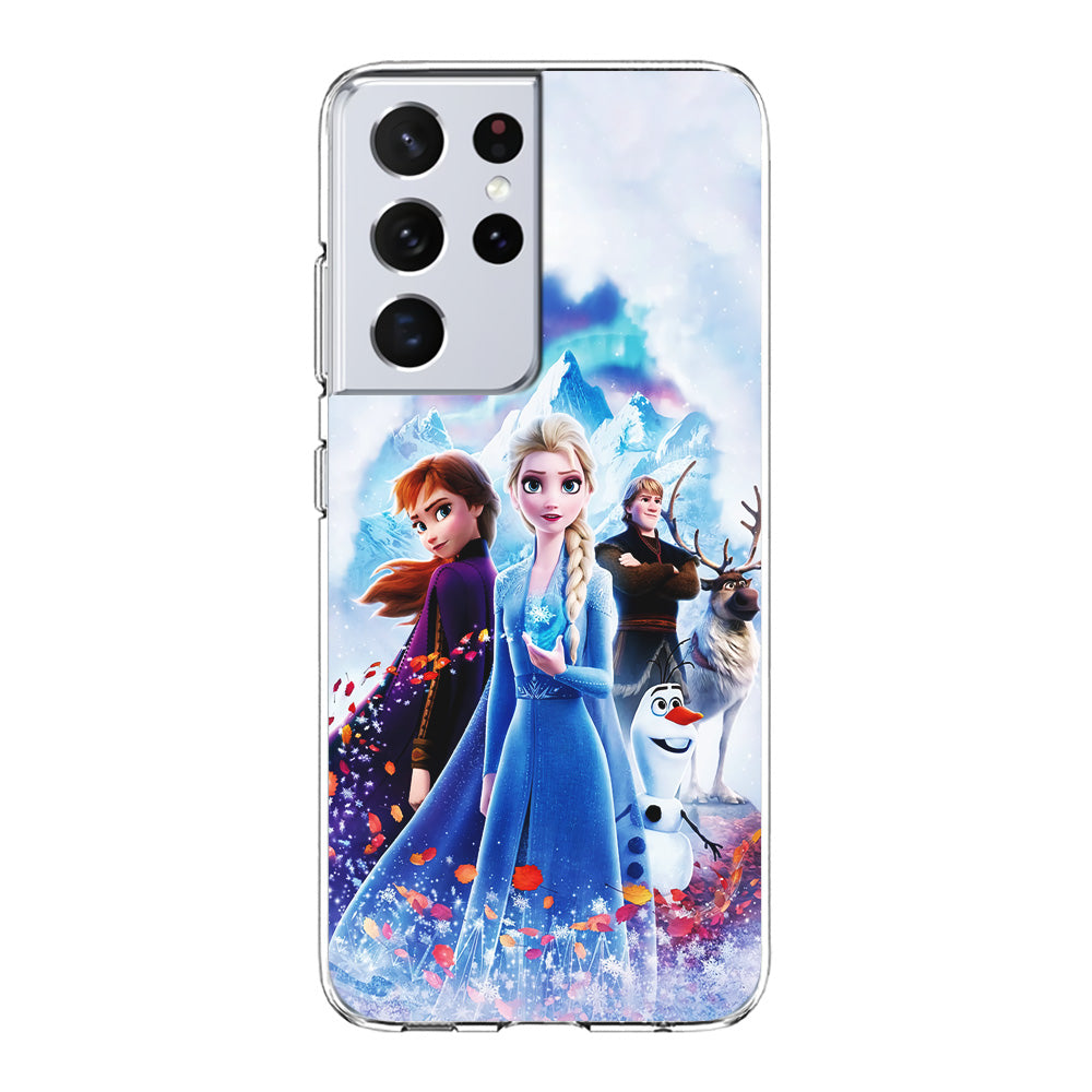 Frozen All Characters Samsung Galaxy S21 Ultra Case-Phone Case-Clear Soft Case-Altracase