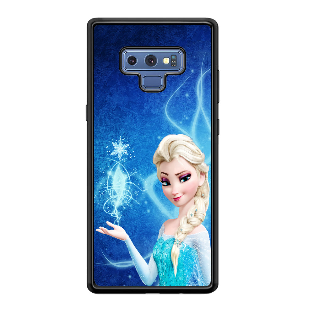 Frozen Elsa Art Samsung Galaxy Note 9 Case-Phone Case-Rubber Black (2D Case)-Altracase