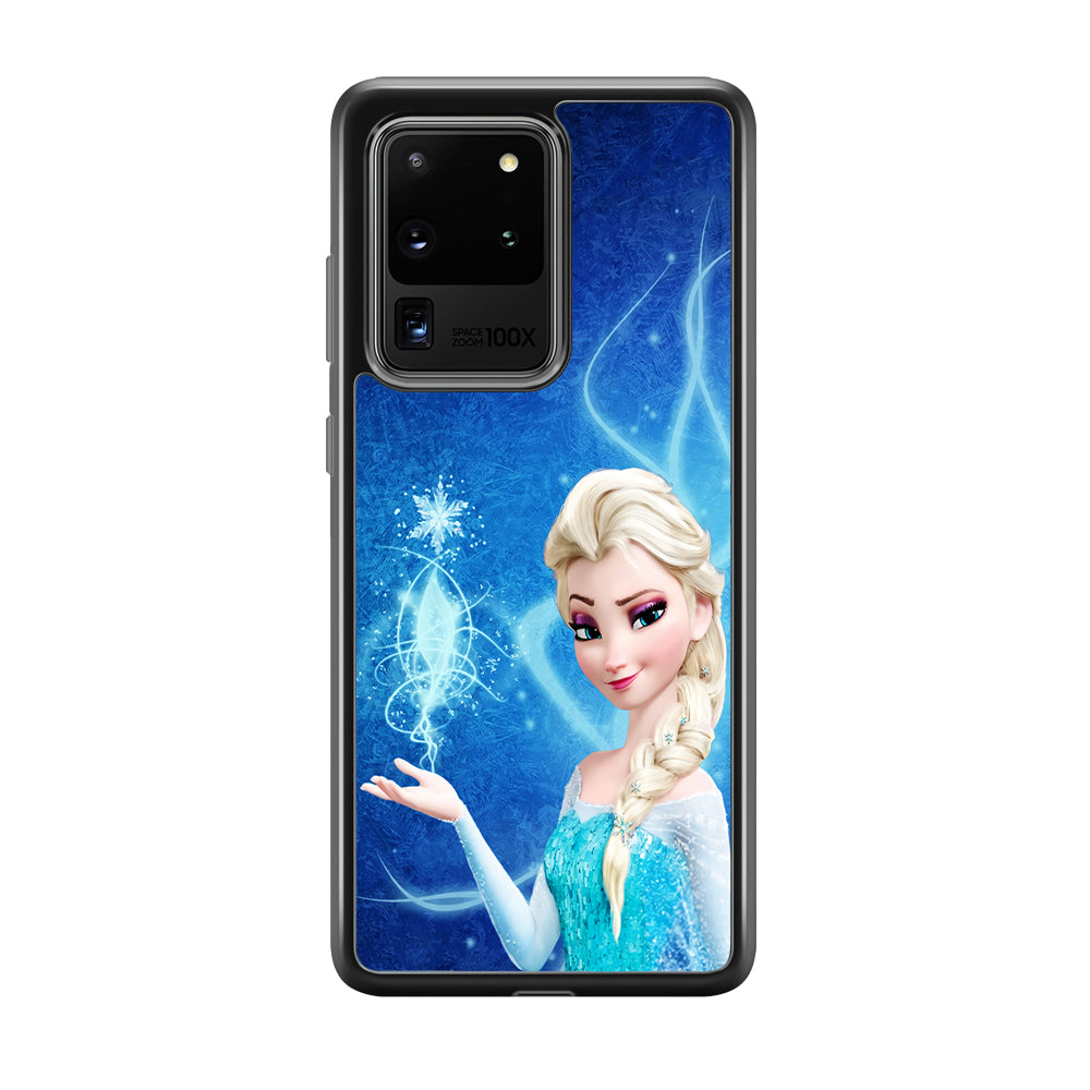 Frozen Elsa Art Samsung Galaxy S20 Ultra Case-Phone Case-Rubber Black (2D Case)-Altracase