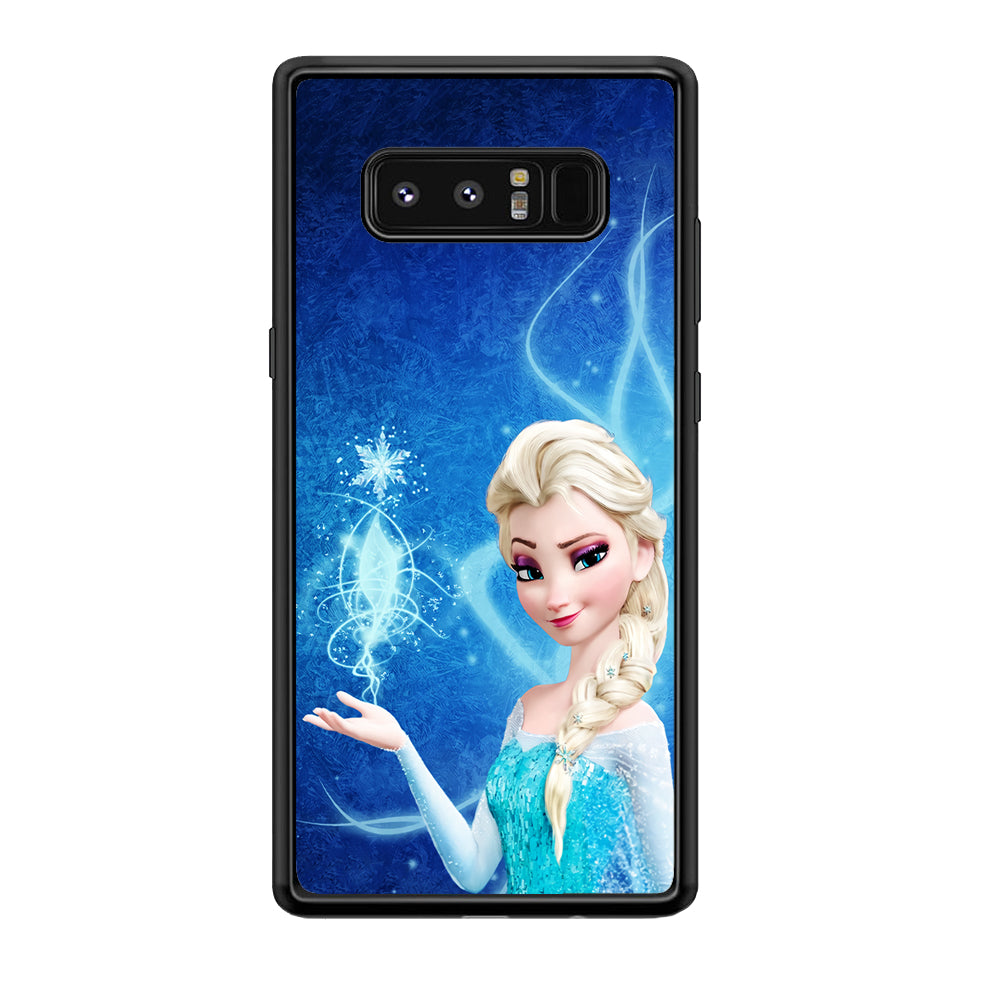 Frozen Elsa Art Samsung Galaxy Note 8 Case-Phone Case-Rubber Black (2D Case)-Altracase