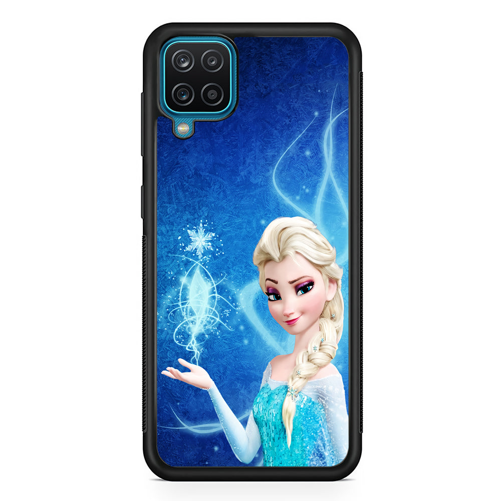 Frozen Elsa Art Samsung Galaxy A12 Case-Phone Case-Rubber Black (2D Case)-Altracase