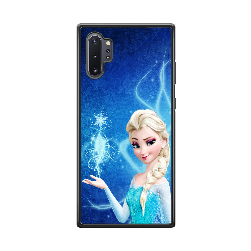 Frozen Elsa Art Samsung Galaxy Note 10 Plus Case-Phone Case-Rubber Black (2D Case)-Altracase