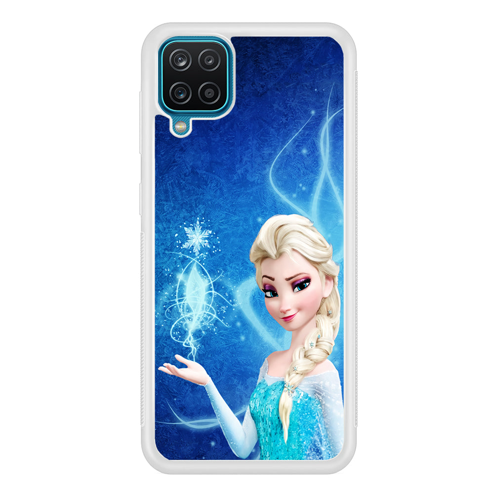 Frozen Elsa Art Samsung Galaxy A12 Case-Phone Case-Rubber White (2D Case)-Altracase