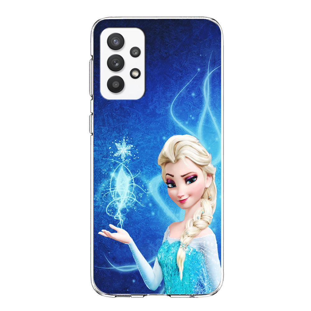 Frozen Elsa Art Samsung Galaxy A32 Case-Phone Case-Clear Soft Case-Altracase