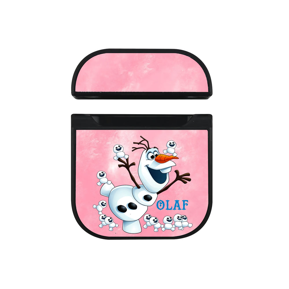 Frozen Olaf Snow Pink Apple AirPods Case-AirPod Case-Black-Altracase