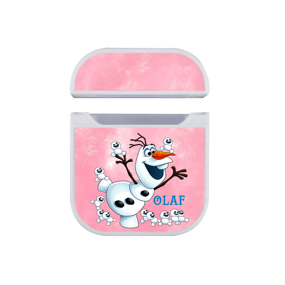 Frozen Olaf Snow Pink Apple AirPods Case-AirPod Case-White-Altracase
