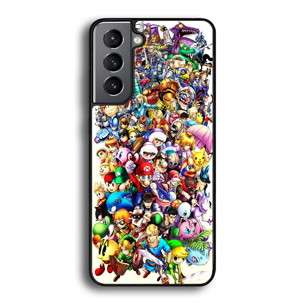 Game Characters 90s Samsung Galaxy S25 Plus Case-Phone Case-Rubber Black (2D Case)-Altracase