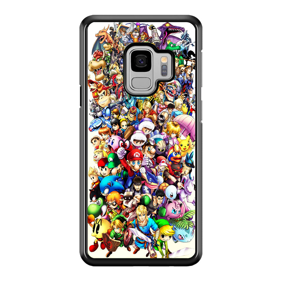 Game Characters 90s Samsung Galaxy S9 Case-Phone Case-Rubber Black (2D Case)-Altracase