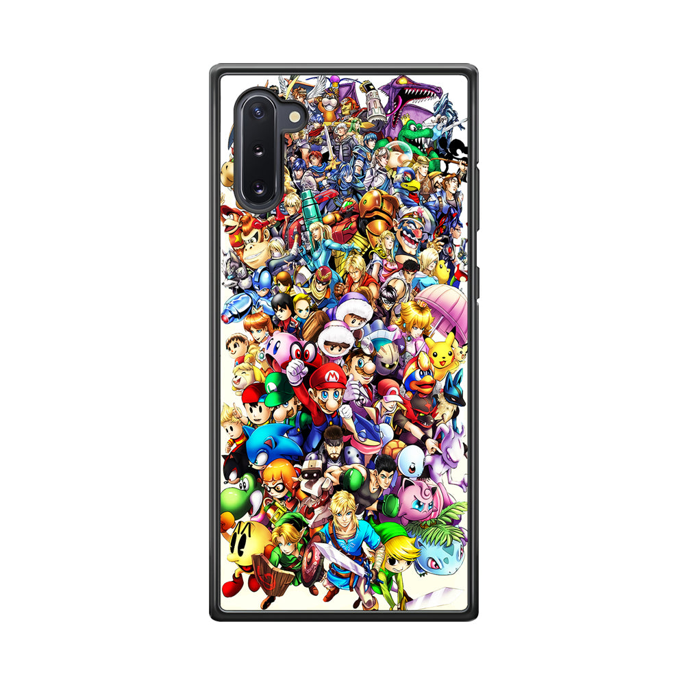 Game Characters 90s Samsung Galaxy Note 10 Case-Phone Case-Rubber Black (2D Case)-Altracase