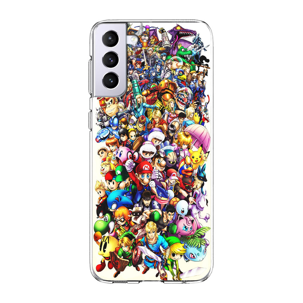 Game Characters 90s Samsung Galaxy S21 Plus Case-Phone Case-Clear Soft Case-Altracase