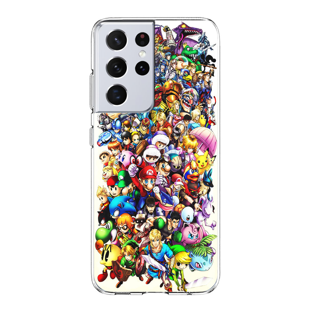Game Characters 90s Samsung Galaxy S21 Ultra Case-Phone Case-Clear Soft Case-Altracase