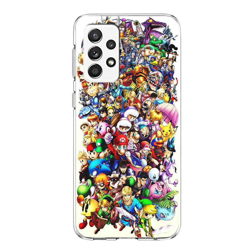 Game Characters 90s Samsung Galaxy A72 Case-Phone Case-Clear Soft Case-Altracase