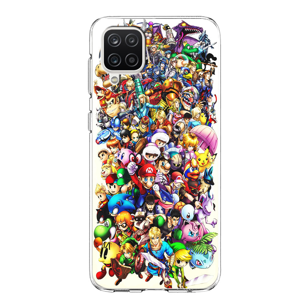Game Characters 90s Samsung Galaxy A12 Case-Phone Case-Clear Soft Case-Altracase