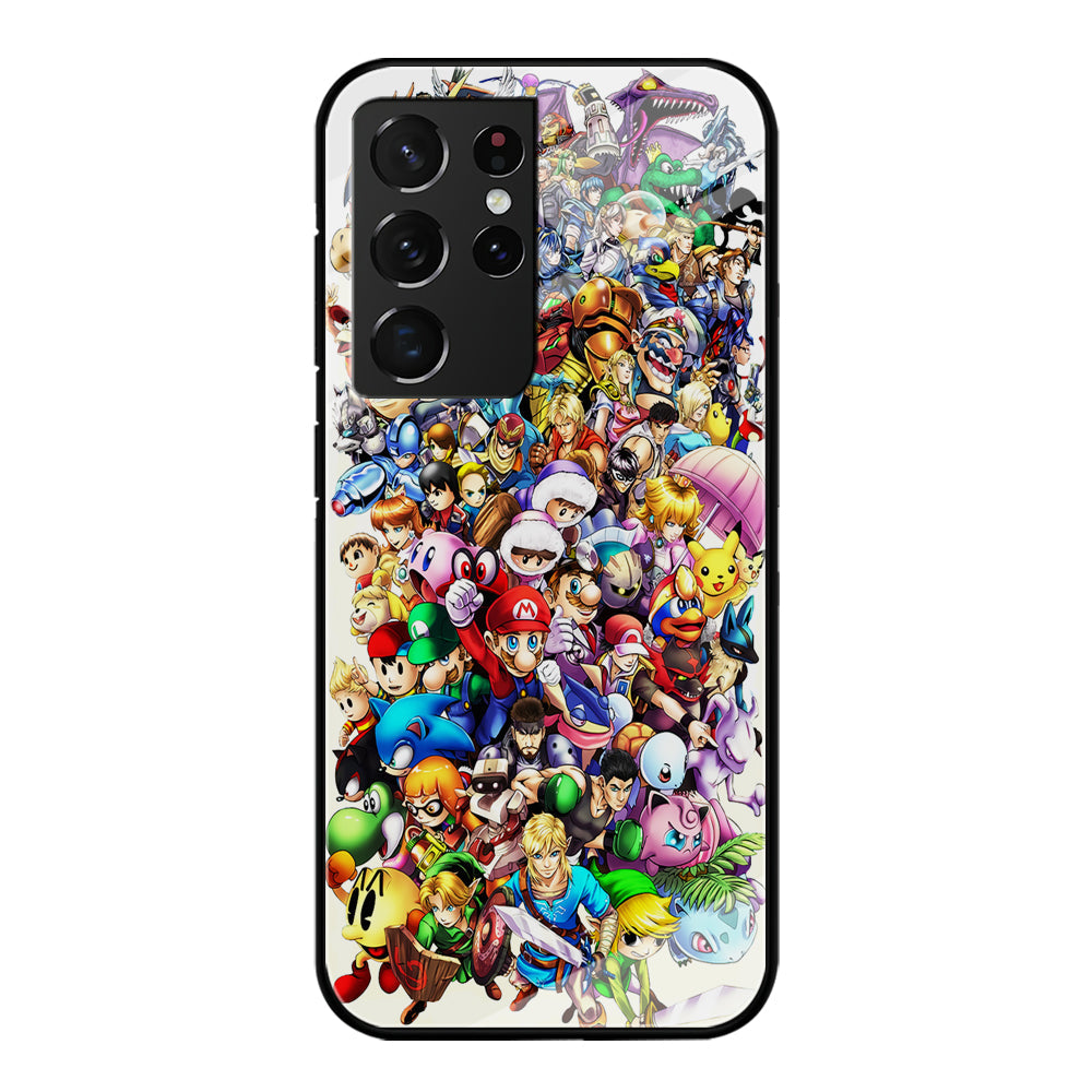 Game Characters 90s Samsung Galaxy S22 Ultra Case-Phone Case-Tempered Glass Case-Altracase